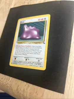 Pokemon TCG Ditto Fossil 3/62 Holo Rare Card LP/NM - Image 3