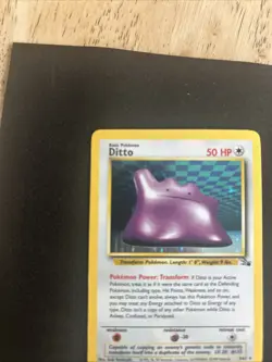 Pokemon TCG Ditto Fossil 3/62 Holo Rare Card LP/NM - Image 5