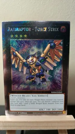 Raidraptor - Force Strix 1st Edition [NM] - Yu-Gi-Oh! RA04 [Platinum Secret Rare - Image 1