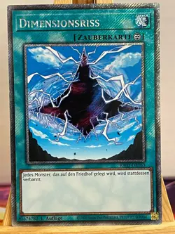 Dimensionsriss RA03-DE163 Platinum Secret Rare Deutsch NM YUGIOH - Image 1