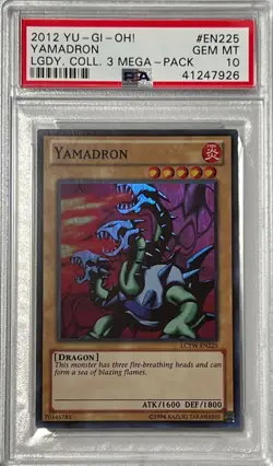 Yu-Gi-Oh! PSA 10 GEM-MT 'Yamadron' LCYW-EN225 ~SUPER RARE~ - Image 1