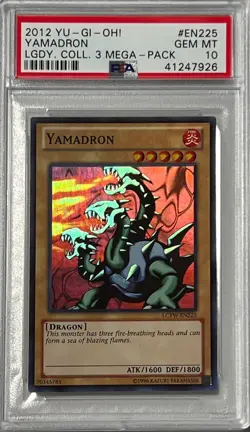 Yu-Gi-Oh! PSA 10 GEM-MT 'Yamadron' LCYW-EN225 ~SUPER RARE~ - Image 2