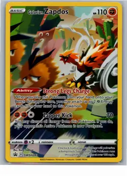 Galarian Zapdos Holo SWSH: Sword & Shield Promo Cards SWSH283 2019 NM - Image 1