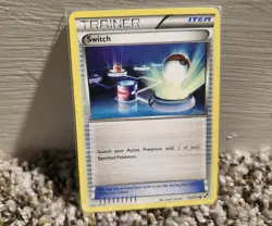 Pokemon TCG Switch 104/114 Black & White Regular Card LP - Image 1
