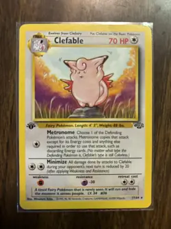 Clefable 17/64 Jungle 1st Edition Rare Pokemon Card - Image 1
