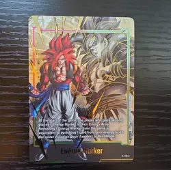 Bandai Dragon Ball Super Card Game Energy Marker Gogeta E-115 Promo Gold - Image 1