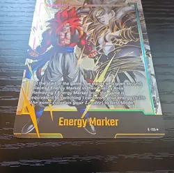 Bandai Dragon Ball Super Card Game Energy Marker Gogeta E-115 Promo Gold - Image 2