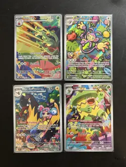 Pokemon Holo 4 Card IR Lot ENG and KOR Colorful Rainbow - Image 1
