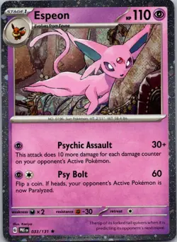 Espeon - (Cosmos Holo) Rare Miscellaneous Cards & Products 033/131 NM - Image 1