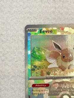 Prismatic Evolutions Eevee 074/131 (Master Ball) Holo Common Pokemon TCG NM - Image 4
