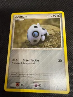 Aron 71/123 Common Mysterious Treasures Pokemon Near Mint - Image 1