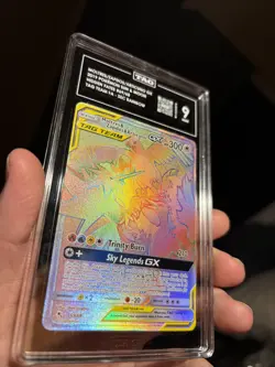 Pokemon 2019 Moltres & Zapdos & Articuno GX NM Rainbow 69/68 Hidden Fates TAG 9 - Image 5