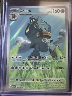 Golurk 123/086 Illustration Rare, Black Bolt, Full Art Holo, Pokemon TCG, NM - Image 1