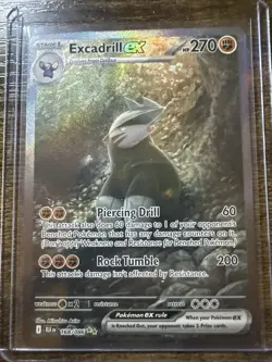 Excadrill ex 168/086 Special Illustration Rare, Black Bolt, Full Art Pokemon TCG - Image 1