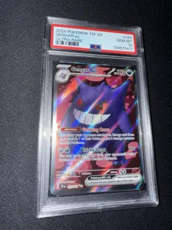 2024 POKEMON TEF EN-TEMPORAL FORCES | ULTRA RAREGENGAR EX 193 PSA 10 - Image 3