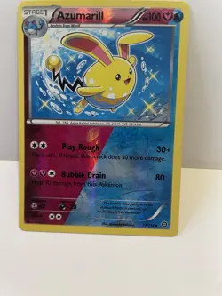 Pokemon Azumarill XY Steam Siege 77/114 Reverse Holo Uncommon 100 HP - Image 1
