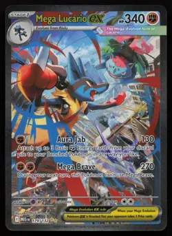 Mega Lucario ex 179/132 Special Illustration Rare Mega Evolution English NM - Image 1