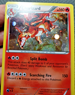 2013 Pokemon Legendary Treasures #19 Charizard cosmos Holo LP+ - Image 2