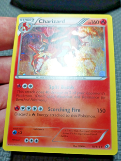 2013 Pokemon Legendary Treasures #19 Charizard cosmos Holo LP+ - Image 4