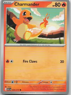 Charmander 020/217 Common Ascended Heroes Pokemon Near Mint - Image 1