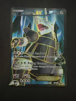 The Pokemon Company Pokemon TCG Aggron EX Full Art Holo 153/160 Primal Clash - Image 1
