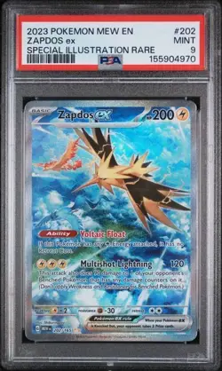 2023 POKEMON MEW EN-151 #202 ZAPDOS ex SPECIAL ILLUSTRATION RARE - Image 1