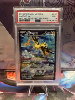 2023 POKEMON MEW EN-151 #202 ZAPDOS ex SPECIAL ILLUSTRATION RARE - Image 3