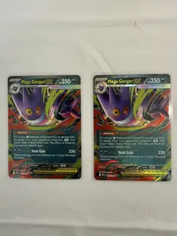 2x Mega Gengar ex 056/094 Double Rare Phantasmal Flames Pokemon NM (2x) - Image 1