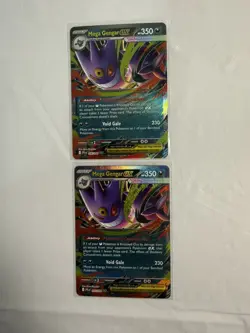 2x Mega Gengar ex 056/094 Double Rare Phantasmal Flames Pokemon NM (2x) - Image 2