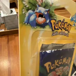 Pokemon TCG Factory Sealed Venusaur Booster Blister Pack WotC 1999 Heavy 34g - Image 3