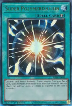 Yugioh! Super Polymerization - RA03-EN053 - Prismatic Ultimate Rare - 1st Editio - Image 1