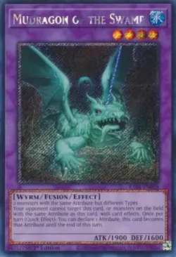 Yugioh! Mudragon of the Swamp - RA01-EN028 - Platinum Secret Rare - 1st Edition - Image 1