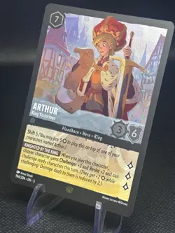 Arthur King Victorious 194/204 Cold-Foil -Disney Lorcana - Shimmering Skies - Image 2
