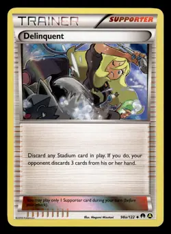 Delinquent 98a/122 Holo Alternative Promo XY Breakpoint Pokemon Card - Image 1