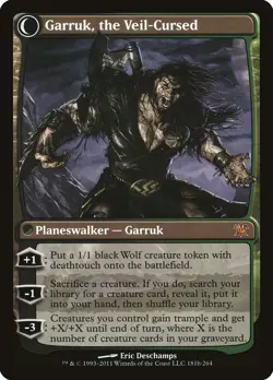MTG | Garruk Relentless // Garruk, the Veil-Cursed [Innistrad] Lightly Played - Image 2