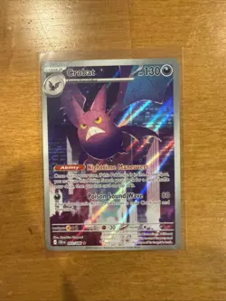 Pokemon Crobat 093/086 Me04: Chaos Rising EN Holo-Full Art Illustration Rare NM - Image 1