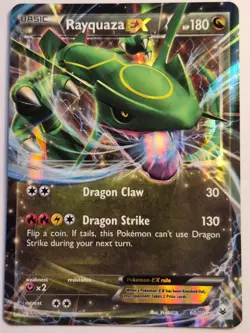 Rayquaza EX 60/108 Holo EX Rare Roaring Skies Pokemon LP - Image 1
