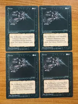 Magic MTG Terror x4 German FBB Revised SP! - Image 1