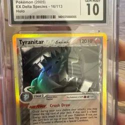 Pokemon Tyranitar EX Delta Species Holo Rare #16 PSA 10 Gem Mint - Image 3