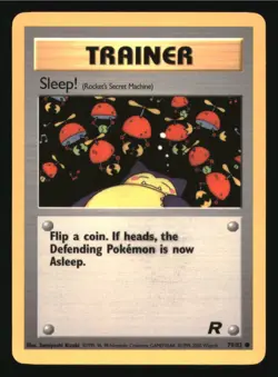 Sleep! 79/82 Common Team Rocket Pokemon Unlimited Lightly Played - Image 1