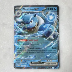 Pokemon TCG Blastoise ex Sv Scarlet & Violet 151 009/165 EX Holo DR ENG - Image 1