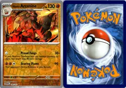 Hisuian Arcanine 100/167 Rare Twilight Masquerade Pokemon Reverse Holo Near Mint - Image 3