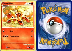 Growlithe 65/123 Common HeartGold & SoulSilver Pokemon Near Mint - Image 3