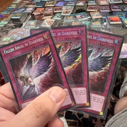 yugioh Secret rare #BLGG-EN031 X3 Fallen Angel in Darkness - Image 1