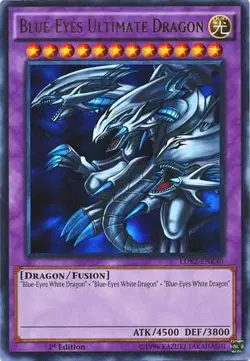 Blue-Eyes Ultimate Dragon 1st Edition Ultra Rare Leg. Decks II LDK2-ENK40 LP - Image 1
