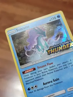 LP* - Suicune SM149 PRE-RELEASE STAMPED Lost Thunder S&M Pokemon Card - Image 2