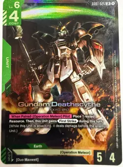 Gundam Deathscythe | LR | GD01-025 | English | Bandai | Gundam Card Game | NM - Image 1