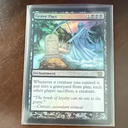 Grave Pact MTG 8th Edition (2003) FOIL Rare English Authentic #137/350 - Image 2