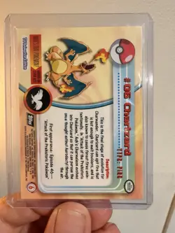Topps Pokemon TV Animation Edition Charizard #06 Holo Character Card English - Image 2