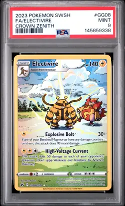 2023 Pokemon Sword & Shield Crown Zenith GG08 Electivire PSA 9 145859338 - Image 1